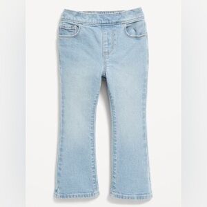 Flare-Leg Pull-On Jeans for Toddler Girls